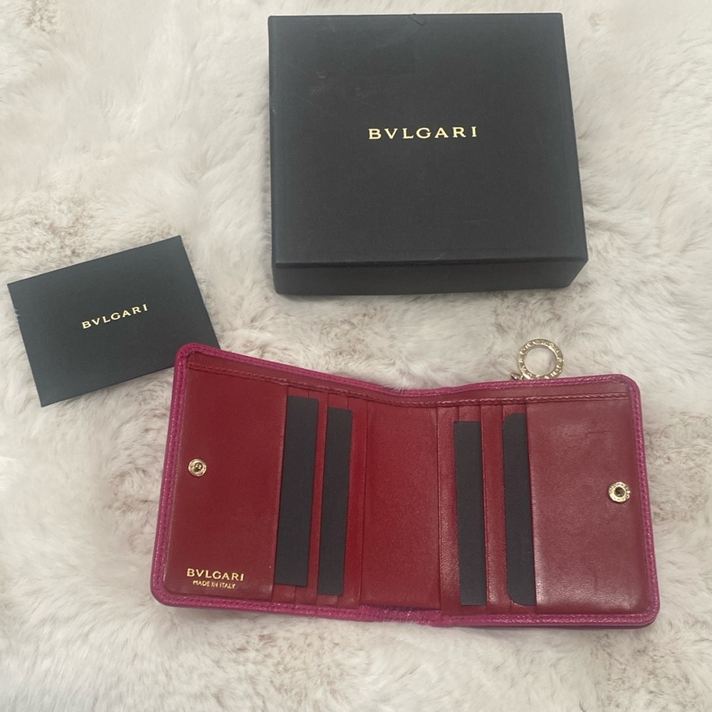 Bvulgari compact wallet